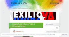 Desktop Screenshot of exiliounidoya.wordpress.com
