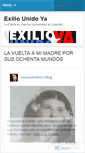Mobile Screenshot of exiliounidoya.wordpress.com