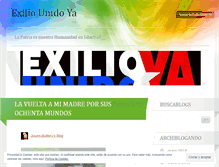 Tablet Screenshot of exiliounidoya.wordpress.com