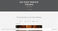 Desktop Screenshot of dothewritething.wordpress.com