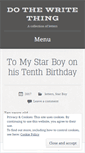 Mobile Screenshot of dothewritething.wordpress.com