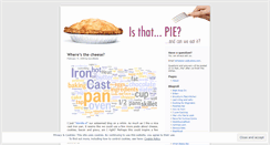 Desktop Screenshot of isthatpie.wordpress.com