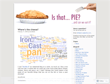 Tablet Screenshot of isthatpie.wordpress.com