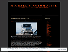 Tablet Screenshot of michaelsautomotive.wordpress.com