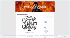 Desktop Screenshot of bomberoscajeme.wordpress.com