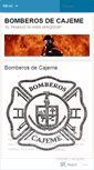 Mobile Screenshot of bomberoscajeme.wordpress.com