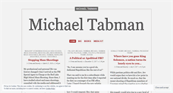 Desktop Screenshot of michaeltabman.wordpress.com