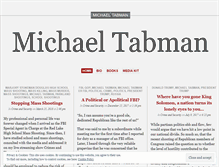 Tablet Screenshot of michaeltabman.wordpress.com