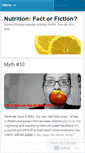 Mobile Screenshot of nutritionmyths.wordpress.com
