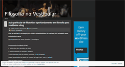 Desktop Screenshot of filosofiavestibular.wordpress.com