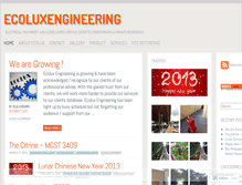 Tablet Screenshot of ecoluxengineering.wordpress.com