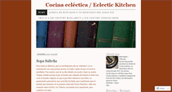 Desktop Screenshot of cocinaeclectica.wordpress.com