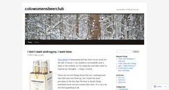 Desktop Screenshot of colowomensbeerclub.wordpress.com