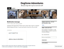 Tablet Screenshot of doggoneadventures.wordpress.com