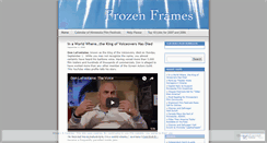 Desktop Screenshot of frozenframes.wordpress.com