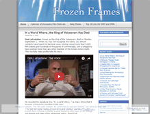 Tablet Screenshot of frozenframes.wordpress.com