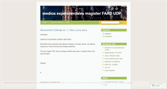 Desktop Screenshot of mediosavanzados.wordpress.com