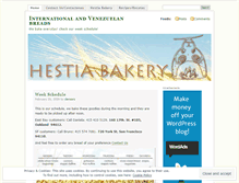 Tablet Screenshot of hestiabakery.wordpress.com