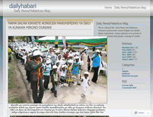 Tablet Screenshot of dailyhabari.wordpress.com