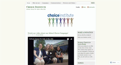 Desktop Screenshot of choiceinstitute.wordpress.com