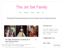 Tablet Screenshot of jetsetfam.wordpress.com