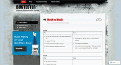 Desktop Screenshot of bugkillertester.wordpress.com