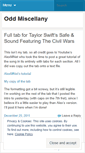 Mobile Screenshot of oddmiscellany.wordpress.com