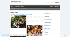 Desktop Screenshot of gostosesabores.wordpress.com