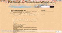 Desktop Screenshot of inspirationalwritings.wordpress.com