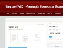 Tablet Screenshot of apadpa.wordpress.com