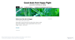 Desktop Screenshot of happypiglet.wordpress.com