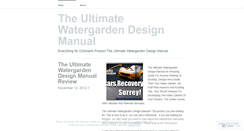 Desktop Screenshot of blogtheultimatewatergarden.wordpress.com