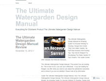 Tablet Screenshot of blogtheultimatewatergarden.wordpress.com