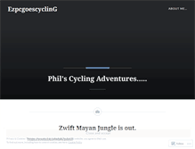 Tablet Screenshot of ezpcgoescycling.wordpress.com