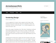 Tablet Screenshot of denisebassportfolio.wordpress.com