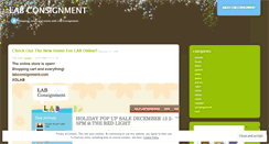 Desktop Screenshot of labconsignment.wordpress.com