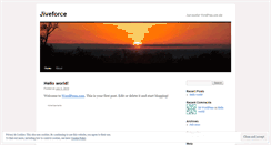 Desktop Screenshot of jiveforce.wordpress.com