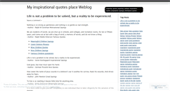 Desktop Screenshot of inspirationalplace.wordpress.com