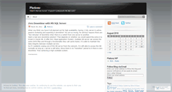 Desktop Screenshot of plationz.wordpress.com