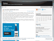 Tablet Screenshot of plationz.wordpress.com
