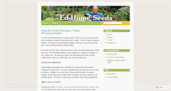 Desktop Screenshot of edhume.wordpress.com