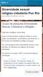 Mobile Screenshot of diversidadesexualreligiaocidadaniapucrio.wordpress.com