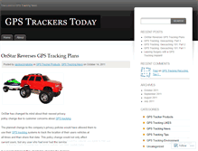 Tablet Screenshot of gpstrackingtoday.wordpress.com