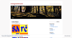 Desktop Screenshot of evergreenmusic.wordpress.com
