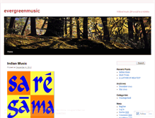 Tablet Screenshot of evergreenmusic.wordpress.com