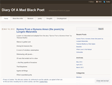 Tablet Screenshot of madblackpoet.wordpress.com