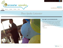 Tablet Screenshot of leicesterspeaks.wordpress.com