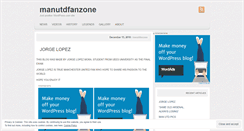 Desktop Screenshot of manutdfanzone.wordpress.com