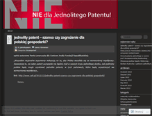 Tablet Screenshot of jednolitypatent.wordpress.com