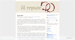 Desktop Screenshot of illrepute.wordpress.com